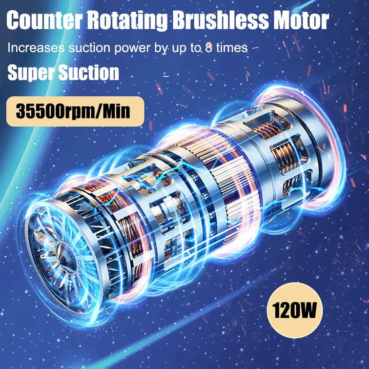 Kalsten | Car Vacuum Cleaner - Powerful and Compact Car Vac for Quick Cleaning