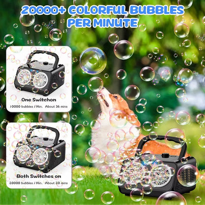 Kalsten | Electric Bubble Machine with 20,000+ Bubbles Per Minute