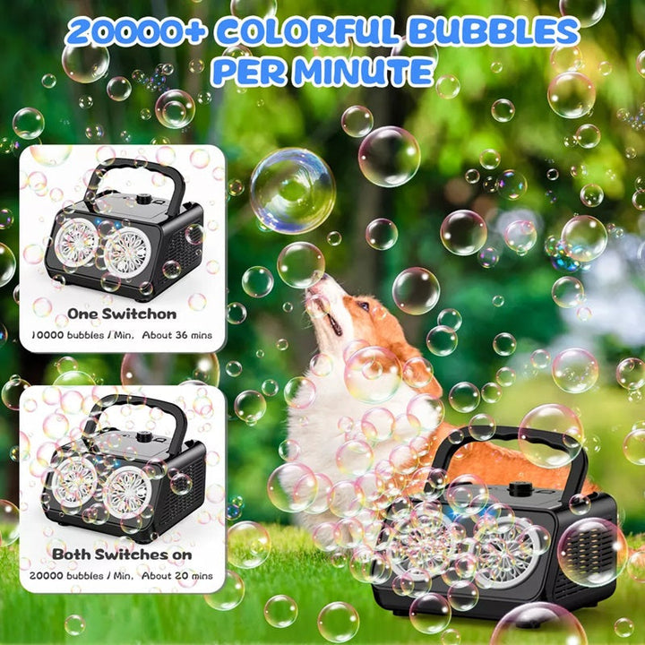 Kalsten | Electric Bubble Machine with 20,000+ Bubbles Per Minute
