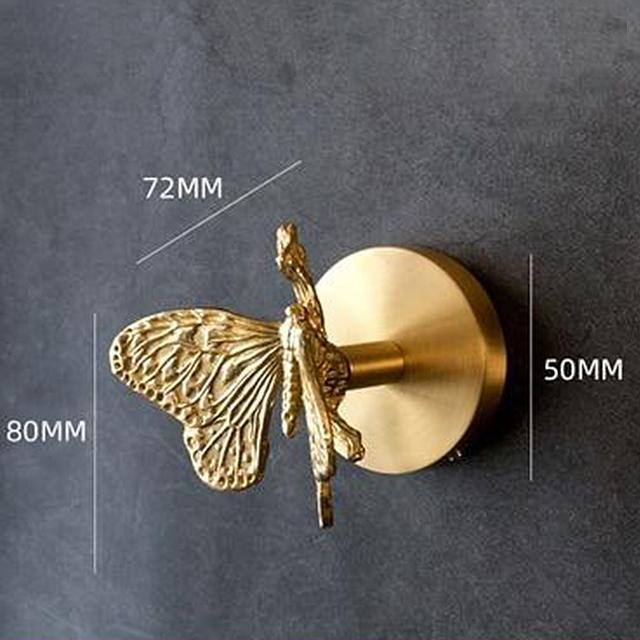 Golden Brass Wall Hooks – Handmade Animal Designs for Stylish Wall Decoration | Kalsten