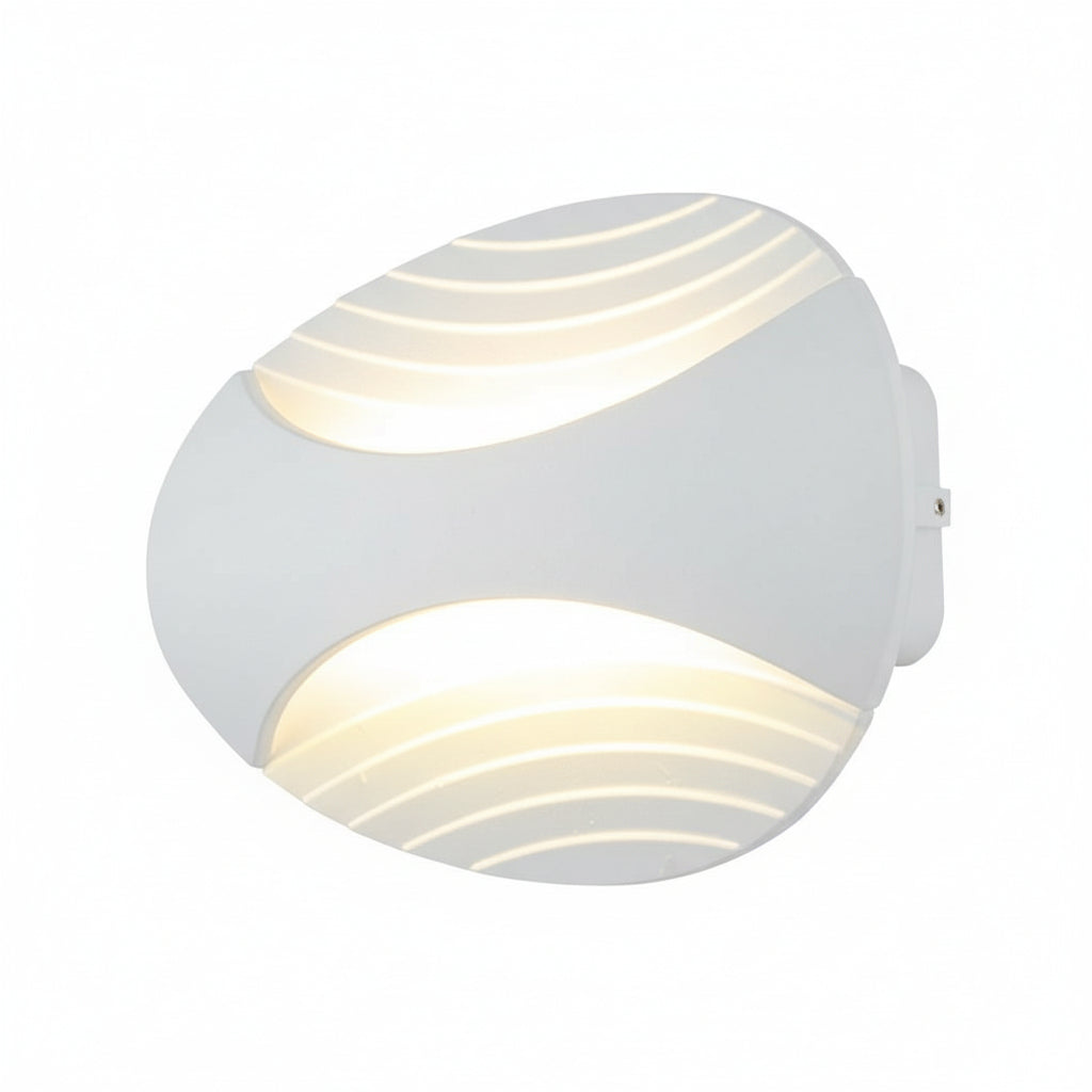 Nordic Outdoor Wall Sconce LED Linear Aluminum White IP65 21cm / 8in - Waterproof | Kalsten