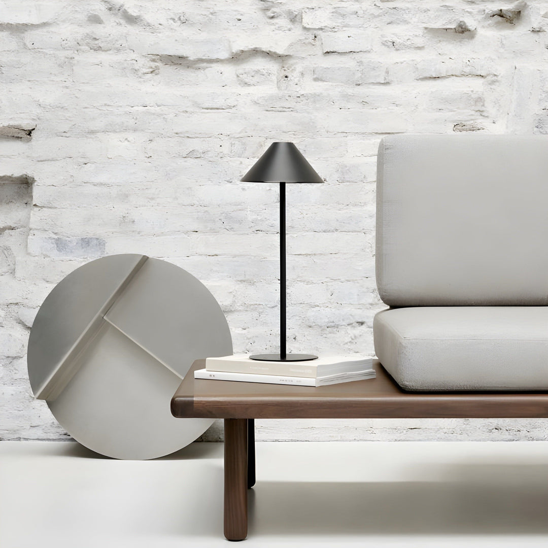 Minimalistic dimmable Touch table lamp - waterproof and rechargeable light Color | Kalsten