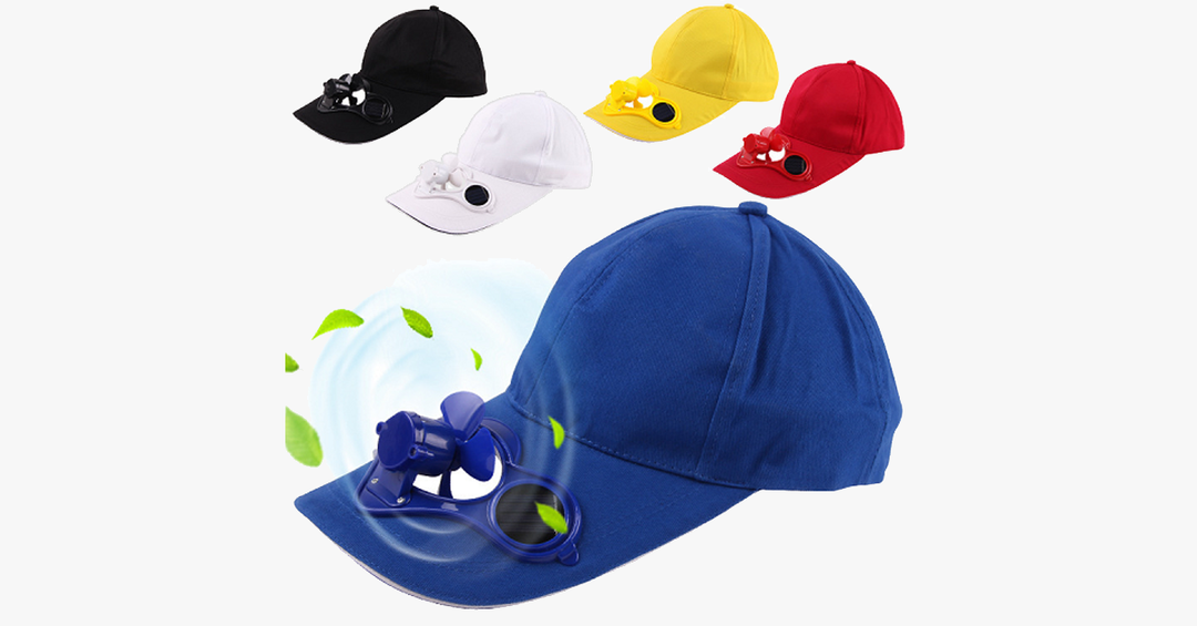 Solar Powered Cooling Fan Hat | Kalsten