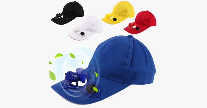 Solar Powered Cooling Fan Hat | Kalsten