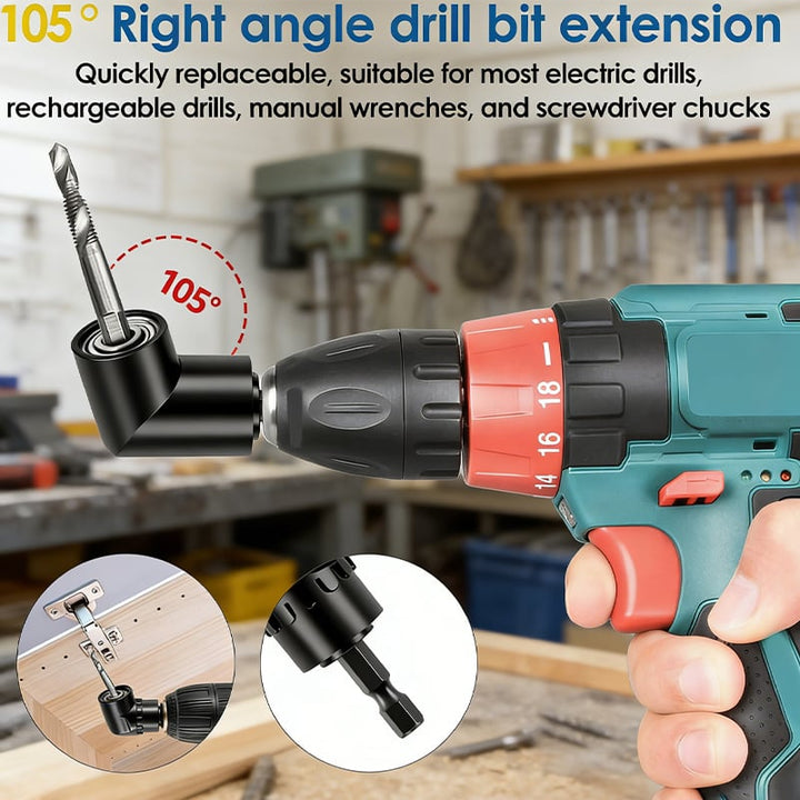 Drill machine angle attachment with accessory set | Kalsten