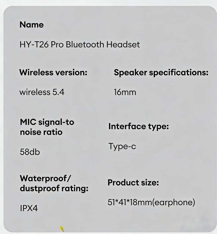Kalsten | HY-T26 Pro Wireless Bluetooth Translation Earbuds