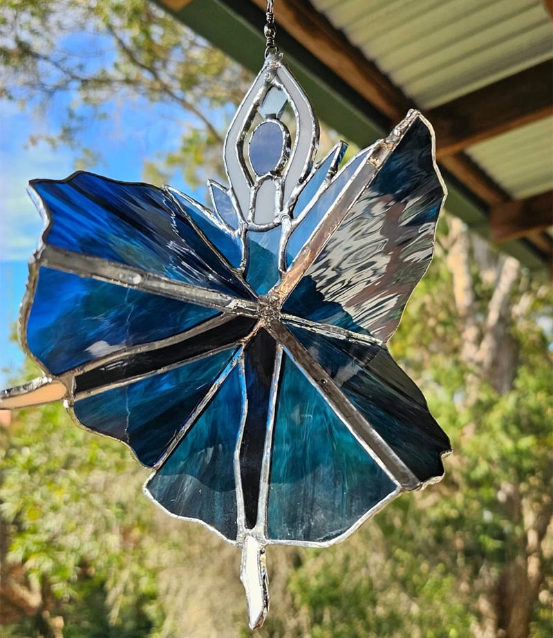 Kalsten | Dancing Lady Stained Spinner [Height of 9.8 inches]