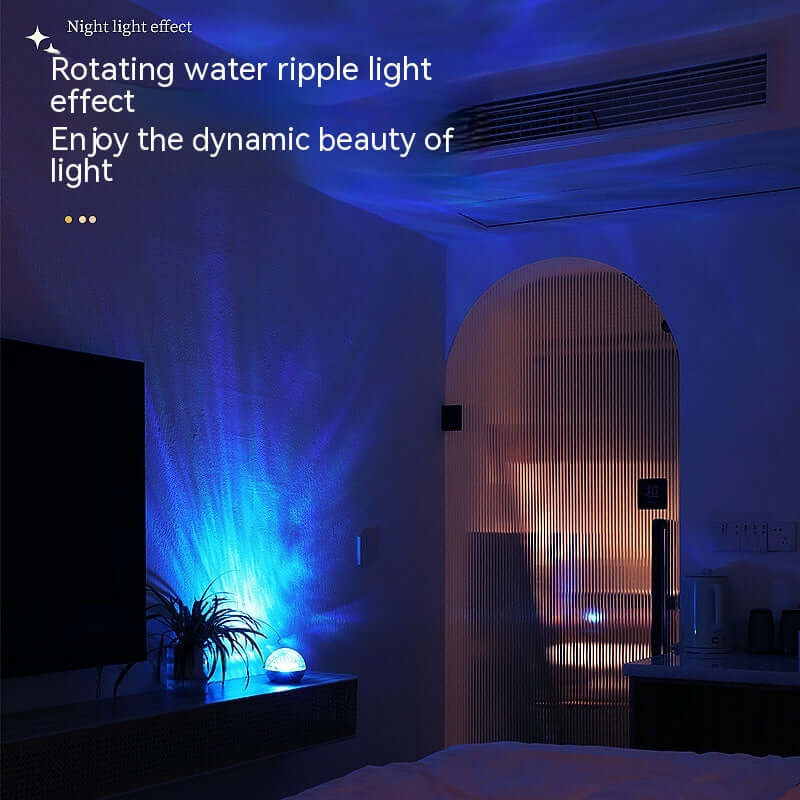 Rotating Water Ripple Small Night Lamp Creative | Kalsten
