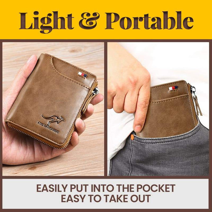 Kalsten | Men's multifunctional RFID-blocking, waterproof and durable PU leather wallet for men