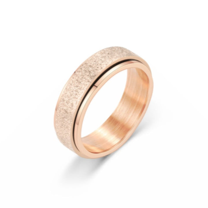 Rotating anxiety rings relieve stress for women and men