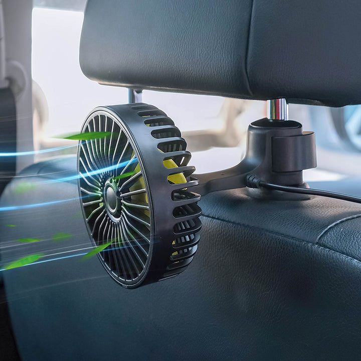 Portable Car Fan Cooler with USB and 3 Wind Settings | Kalsten