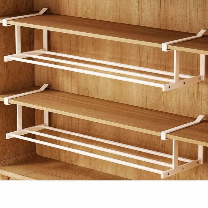 Under-shelf storage without drilling – adjustable 30–50 cm | Kalsten