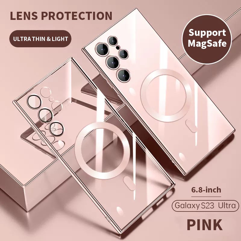 Kalsten | Transparent Luxury Coating Magnetic Cover for Samsung