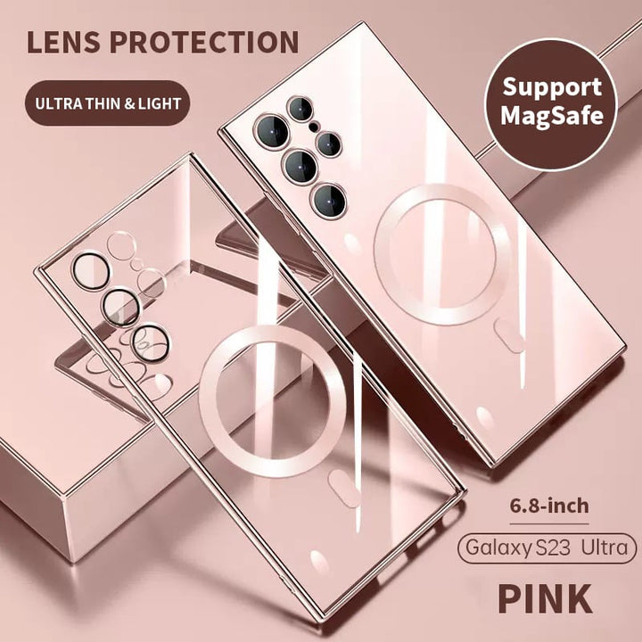Kalsten | Transparent Luxury Coating Magnetic Cover for Samsung
