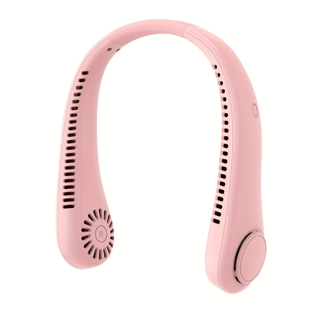 1pc Portable Neck Fan Electric Wireless Fan Rechargeable USB Mini Fan Bladeless Personal Fan Hanging Neck Cooler For Outdoor Sports | Kalsten
