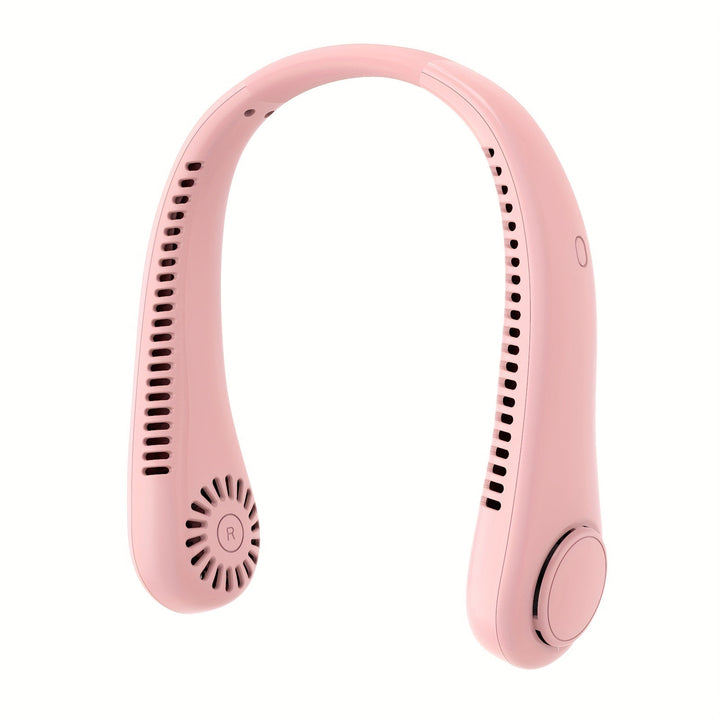 1pc Portable Neck Fan Electric Wireless Fan Rechargeable USB Mini Fan Bladeless Personal Fan Hanging Neck Cooler For Outdoor Sports | Kalsten