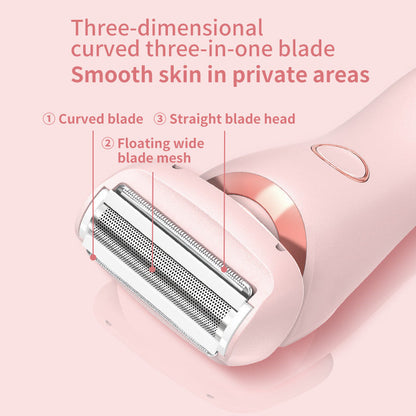 Sandsberg in 1 Hair Removal Epilator USB Rechargeable Trimmer Women's Body Shaver Face Leg Armpit Bikini Hand Pubic Hair Remover