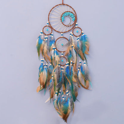 Brehn Turquoise Tree of Life Feather Dreamcatcher