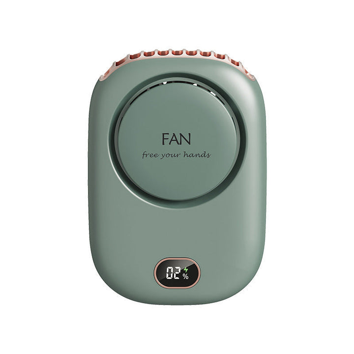 Silent Leafless Neck Fan with Digital Display | Kalsten
