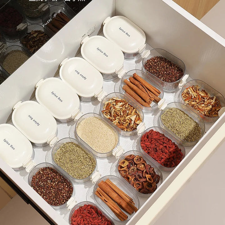 Spice box set stackable with lid | Kalsten