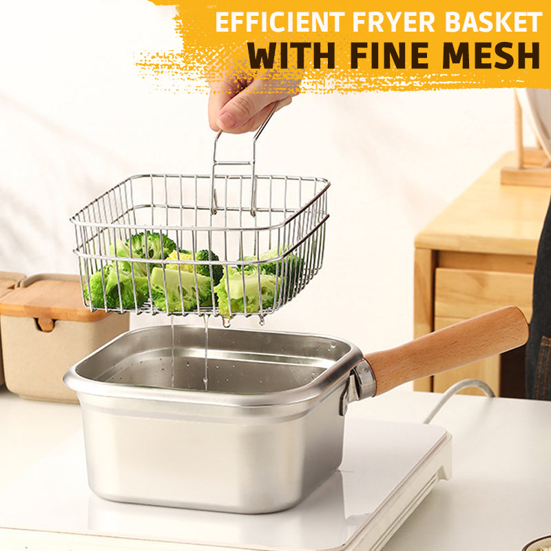 CrispEase Stainless Steel Deep Fryer — Enjoy crispy, healthy meals everywhere at any time completely stress-free! | Kalsten