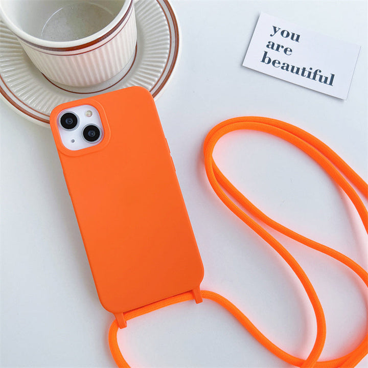 Kalsten | Solid Silicone Lanyard Case for iPhone
