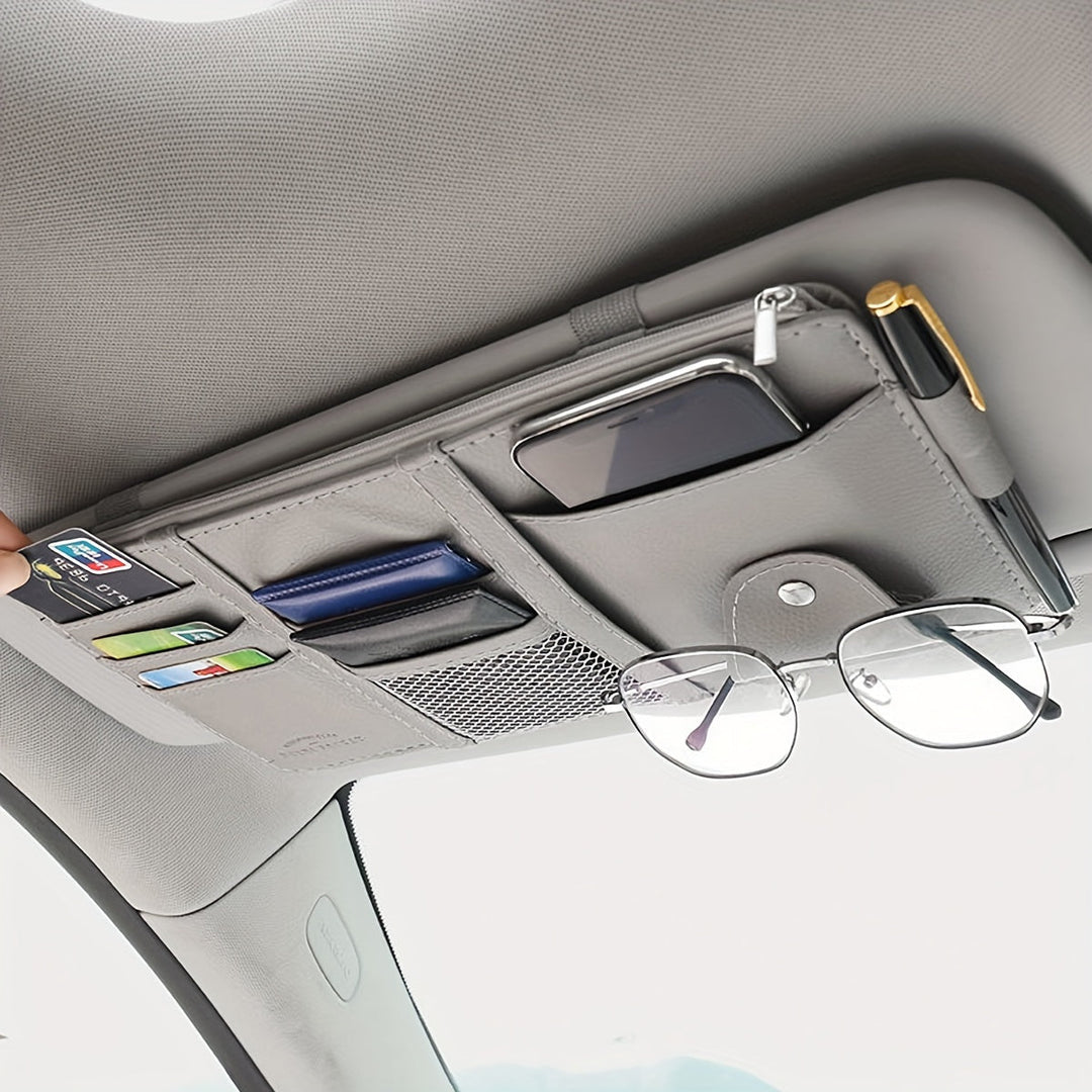 Sunscreen Organizer Car made of PU Leather | Kalsten