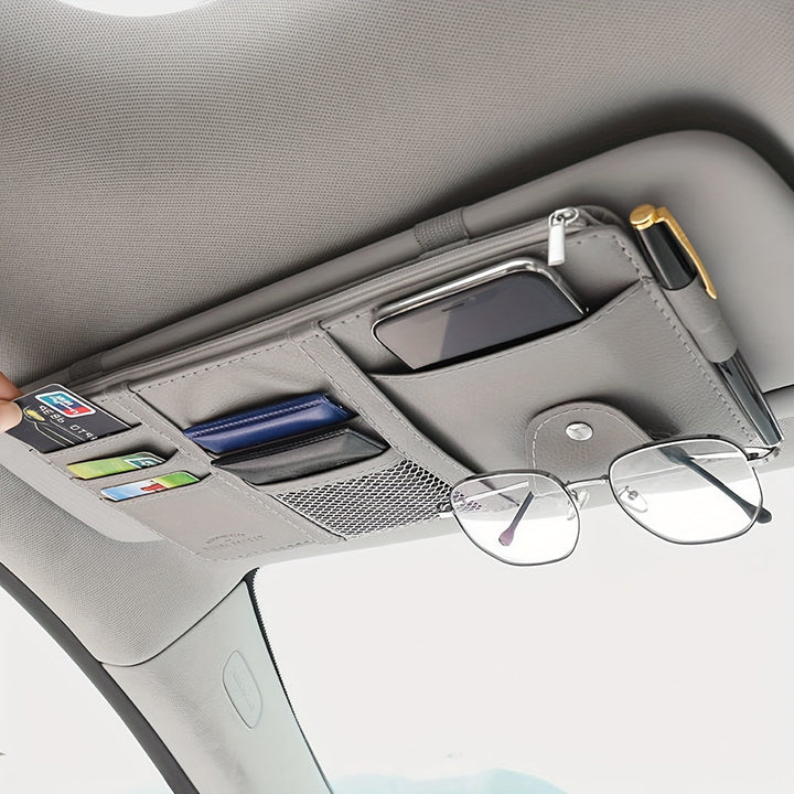 Sunscreen Organizer Car made of PU Leather | Kalsten