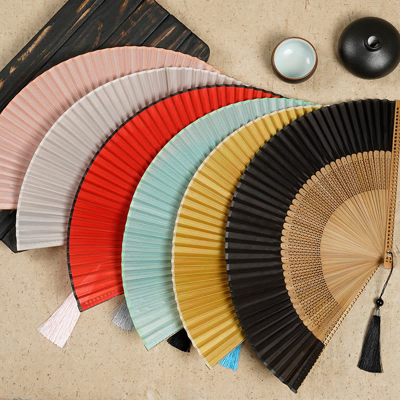 Kalsten | Hand fan made of bamboo silk