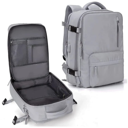 Brehn | Travelliva Women's Travel Backpack 35 L | Waterproof & with USB Port | Anti-Theft & Shoe Compartment | For Hiking, Everyday Life & Travel