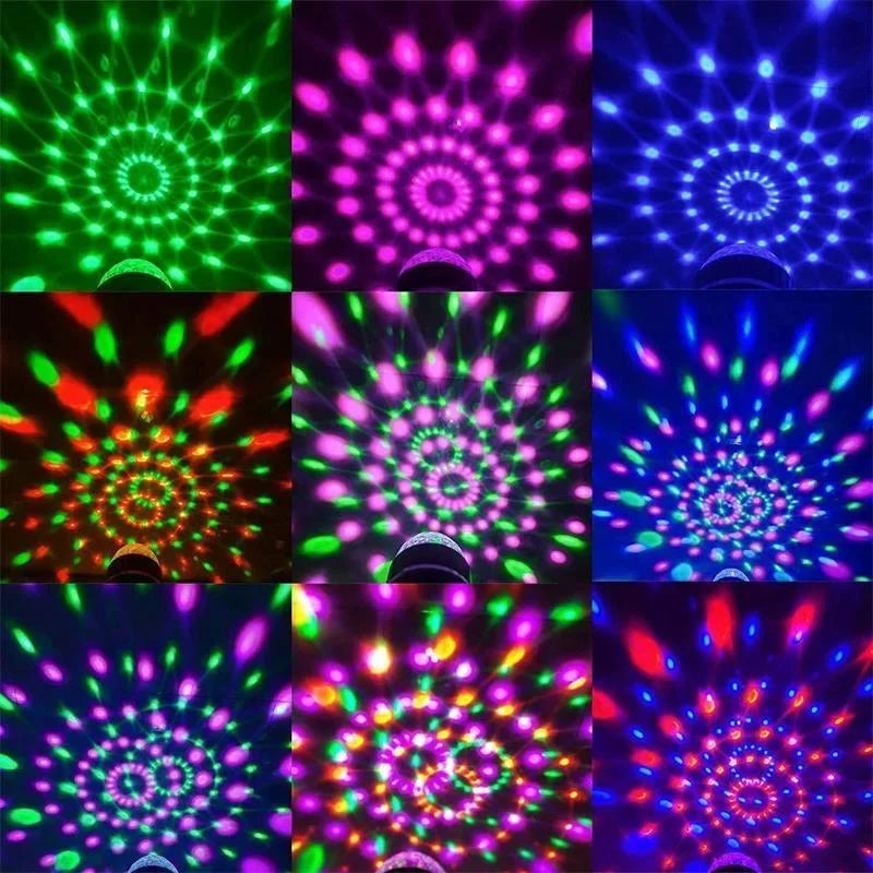 DiscoSpin LED Party Lamp – Rotating RGB Ambient Lighting 3W | Kalsten