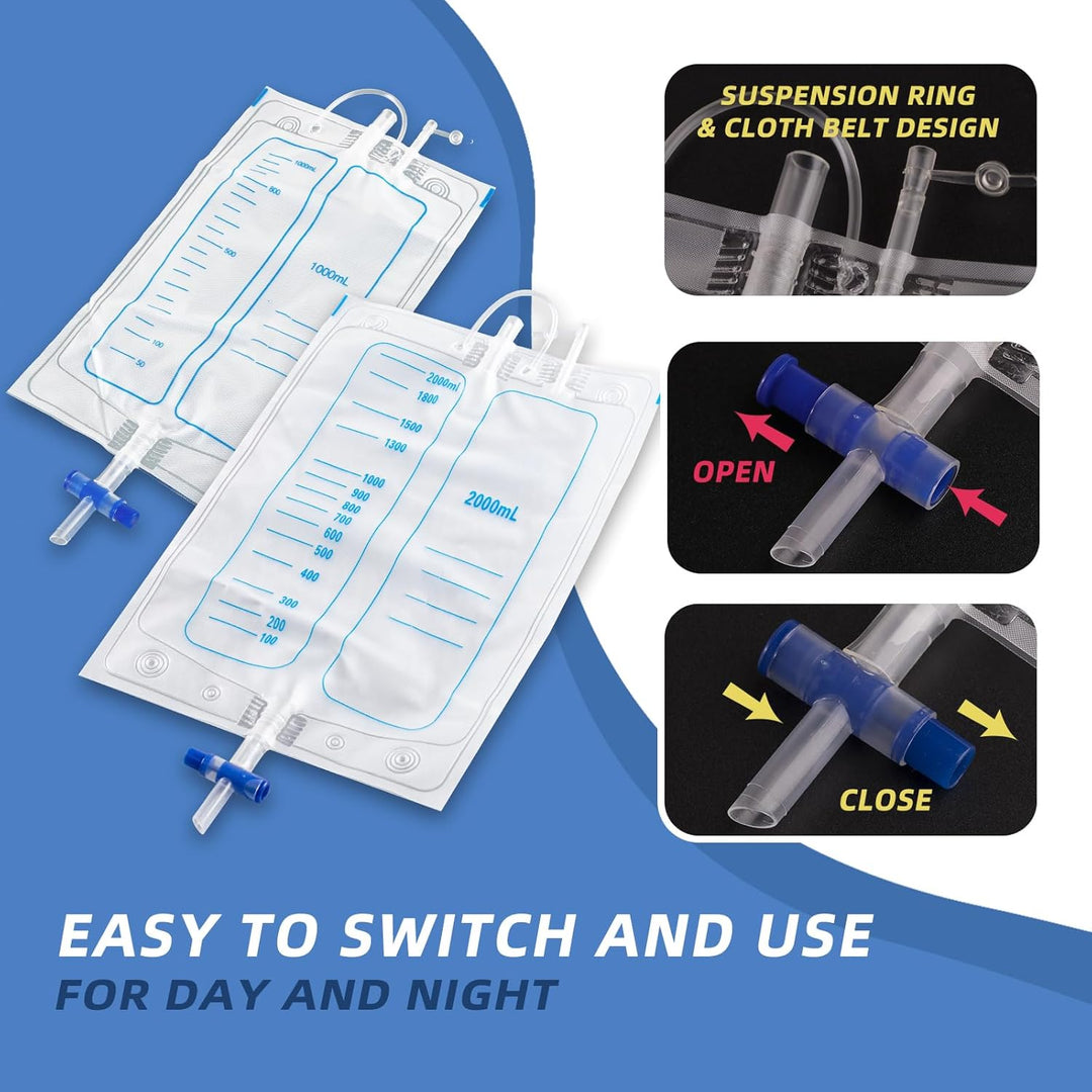 Kalsten | Medical grade portable reusable urine drainage bag