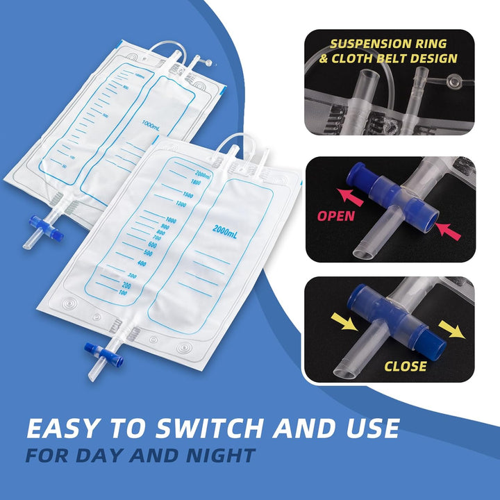 Kalsten | Medical grade portable reusable urine drainage bag