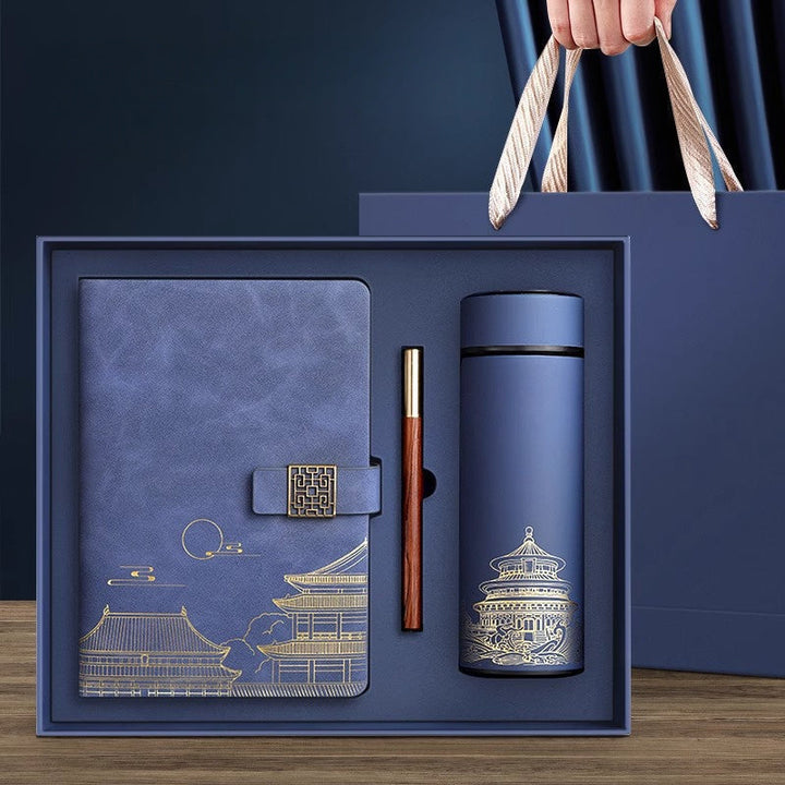 Imperia Luxe Gift Set – Notebook, Thermos Bottle and Pen in Gift Box | Noxord