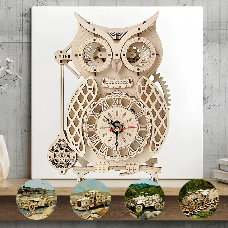 Super Wooden Mechanical Model Puzzle Set | Kalsten