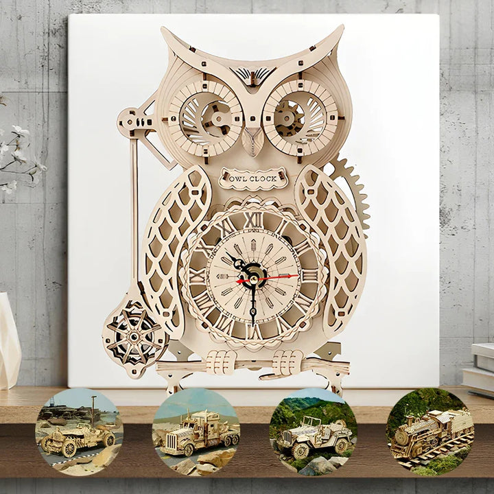 Super Wooden Mechanical Model Puzzle Set | Kalsten