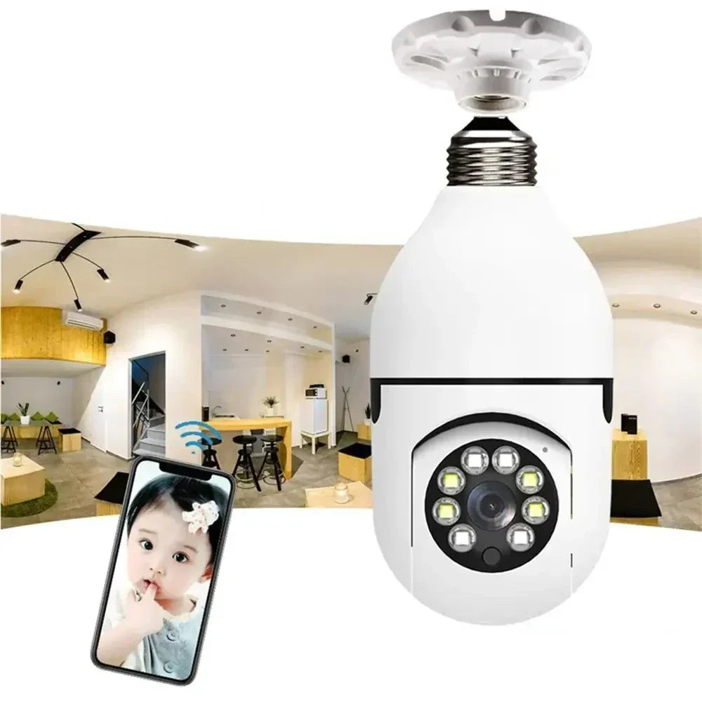 Security camera with light bulb | Kalsten