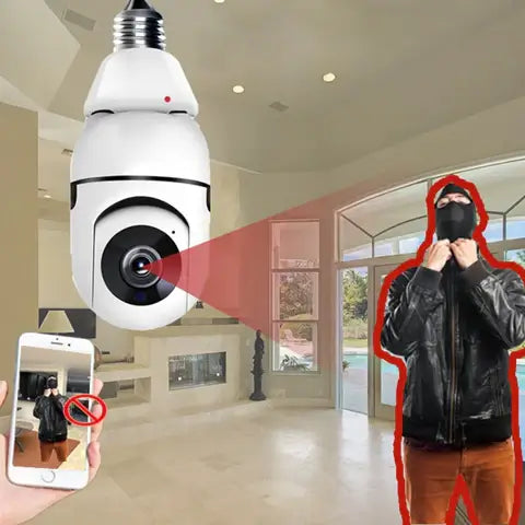 Security camera with light bulb | Kalsten