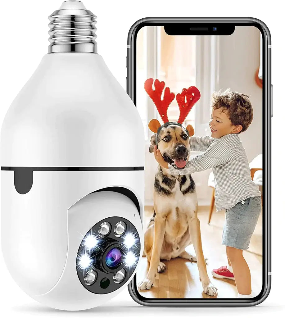 Security camera with light bulb | Kalsten