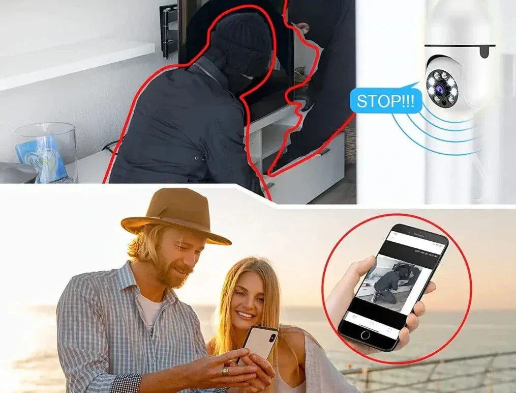 Security camera with light bulb | Kalsten