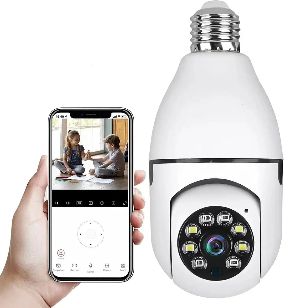 Security camera with light bulb | Kalsten
