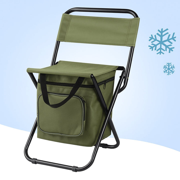 ChillPack Outdoor Chair – Foldable Camping Chair with Backrest and Integrated Cooler Bag | Kalsten
