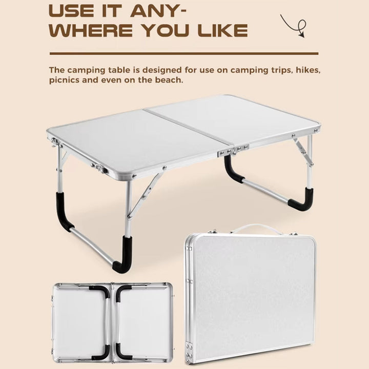 Foldable lightweight camping table made of aluminum | Kalsten
