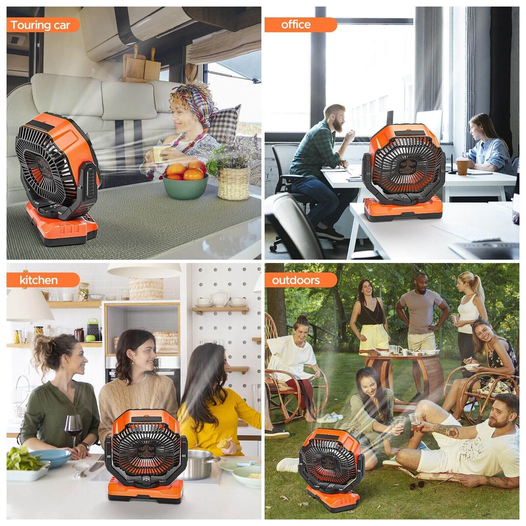 3 In 1 Cordless Camping Fan | Kalsten