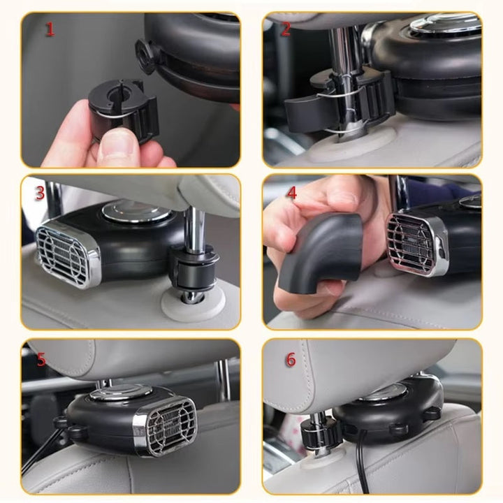 12V Adjustable Angle Portable Car Heater
