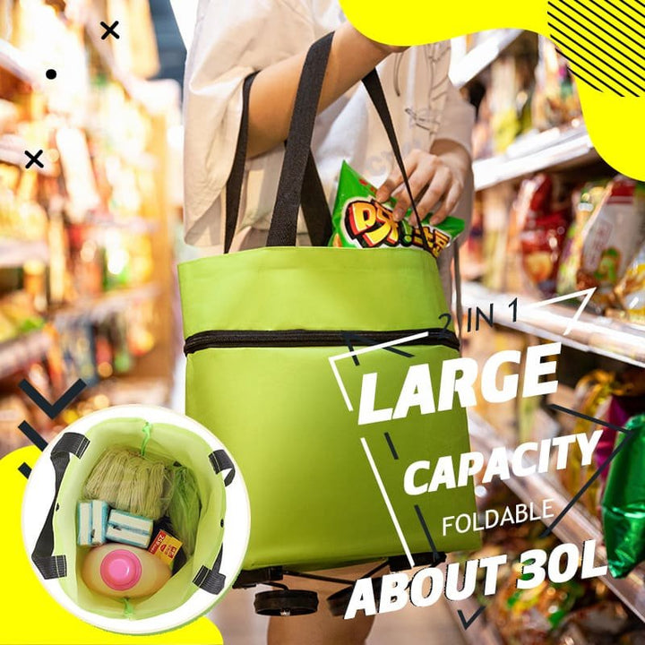 Kalsten | CarryFlex – 2-in-1 Convertible Shopping Bag with Wheels