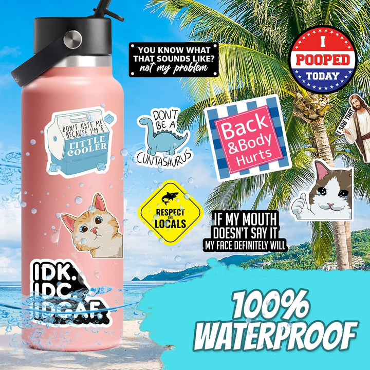 Kalsten | Set of 130 Funny Quote Stickers