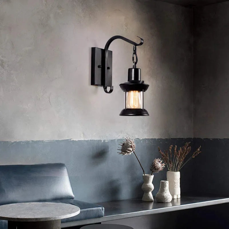 Vintage Metal Industrial Wall Light Kalsten