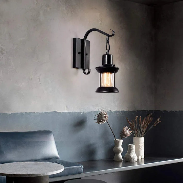 Vintage Metal Industrial Wall Light Kalsten