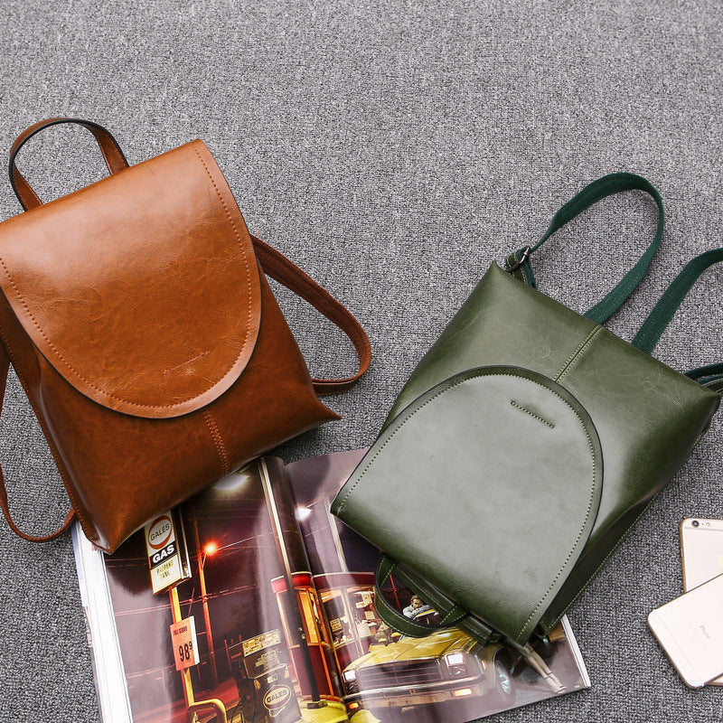 Skanto | LuxeLeather – Trendy Leather Backpack for Women | Stylish, Versatile, and Sustainable Design